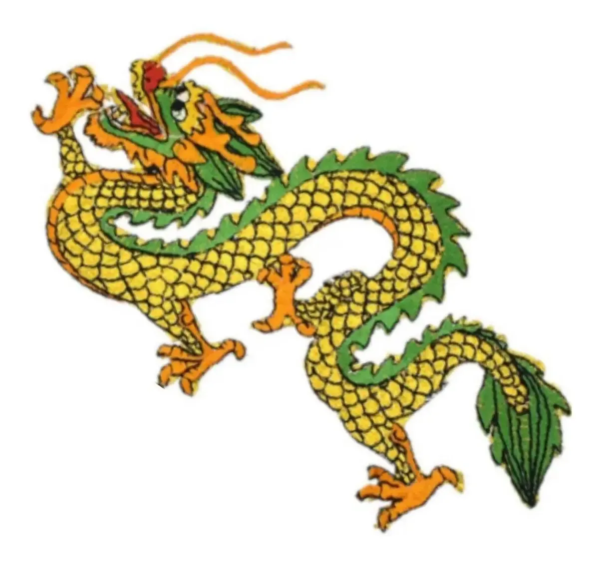 Patch de dragão chinês moderno, Mxdon-001, 1 patch, Dragon