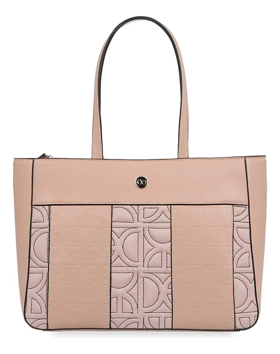 Bolsa Cloe para mulheres, material vegano, design acolchoado rosa