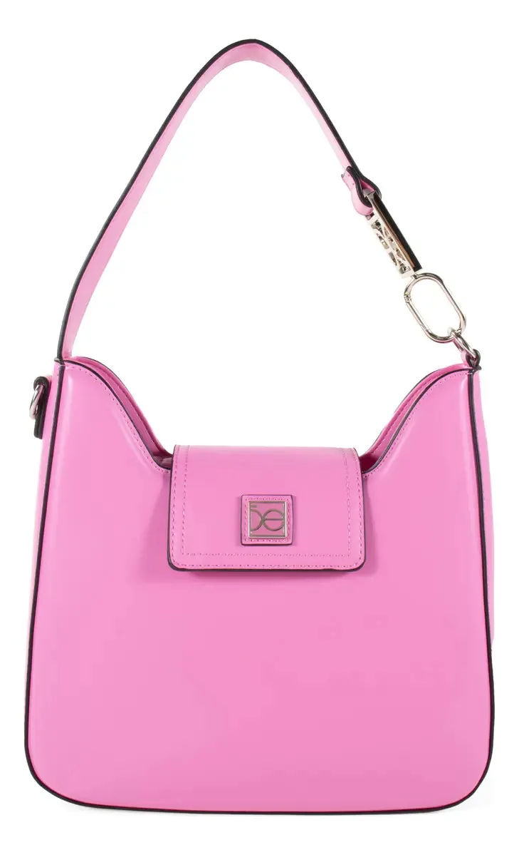 Bolsa Hobo Cloe para mulheres, rosa clássica média