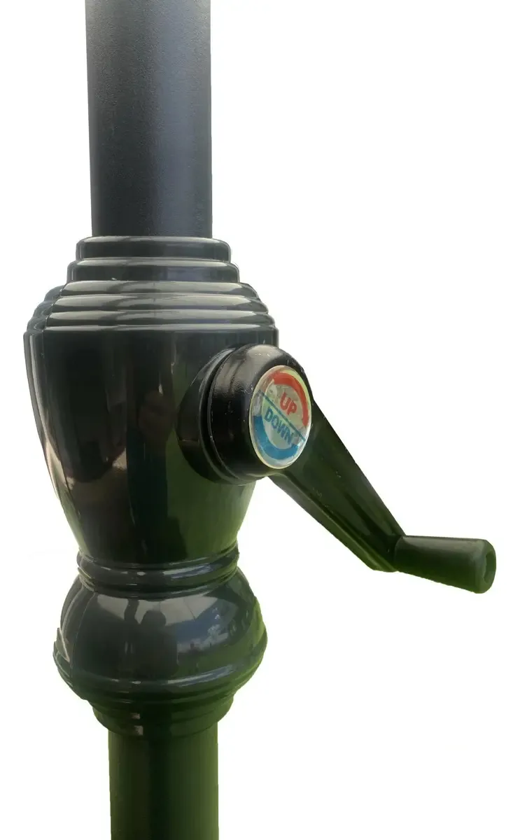 Guarda-chuva dobrável para jardim ao ar livre, alça de praia, guarda-chuva/guarda-sol verde de 2,7 m