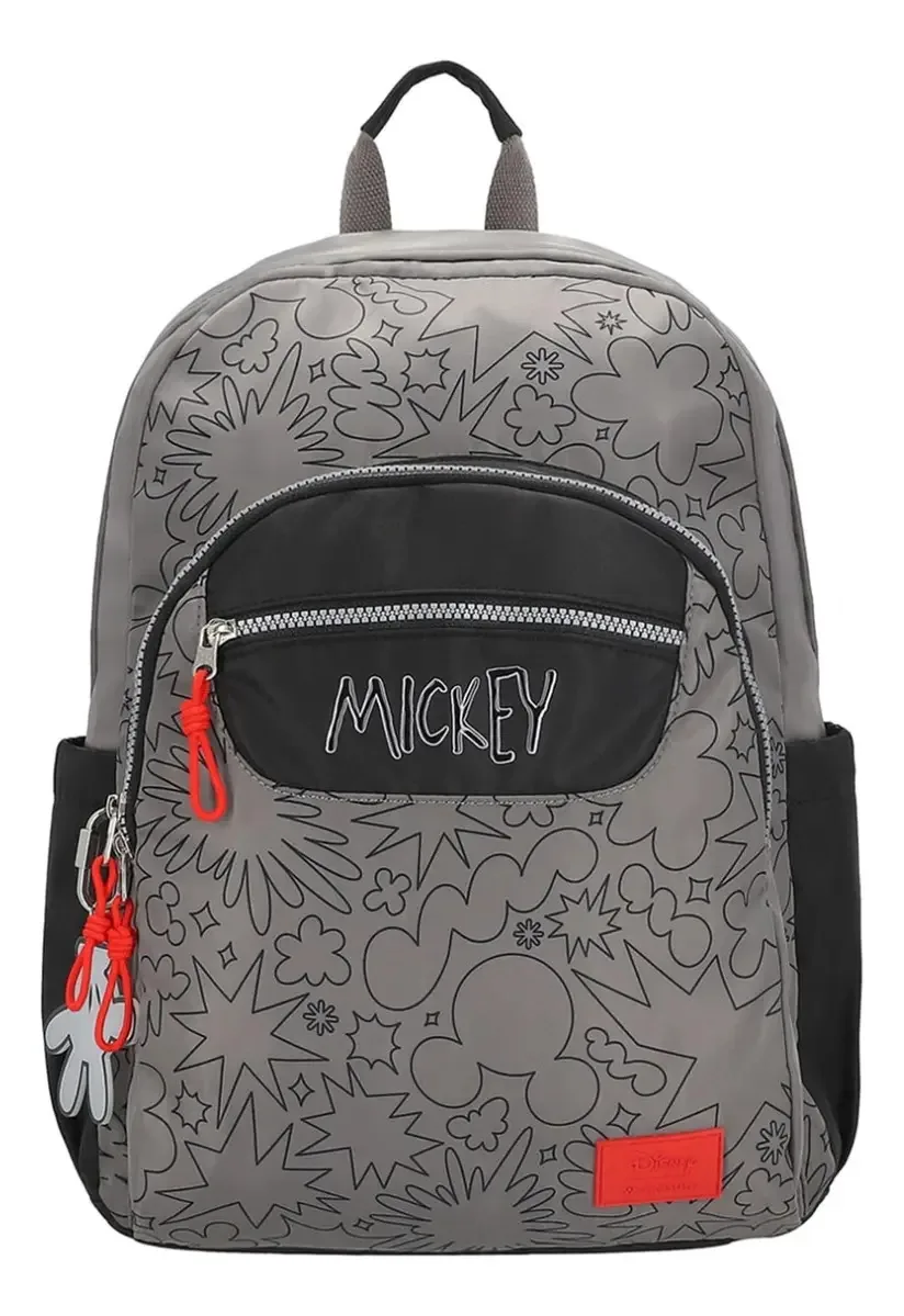 Mochila escolar W Capsule HBHEBELO5CW cor cinza design gráfico 7L