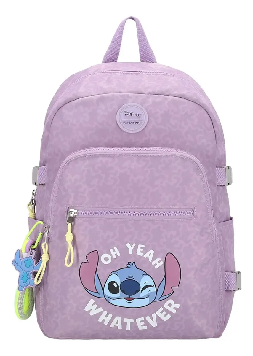Mochila escolar W Capsule HBILKA4CW cor roxo design gráfico 7L