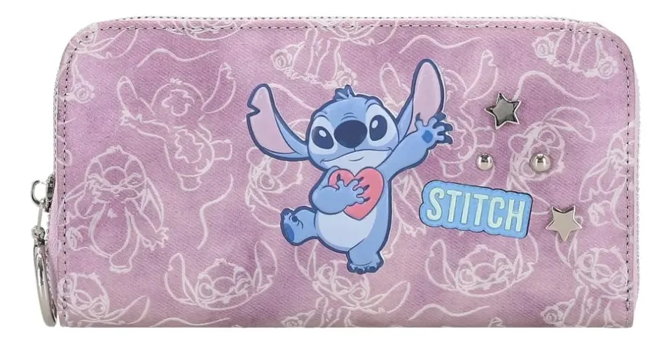 Bolsa cápsula Stitch W para mulheres com design gráfico de tecido Lila HBbillaba42cw