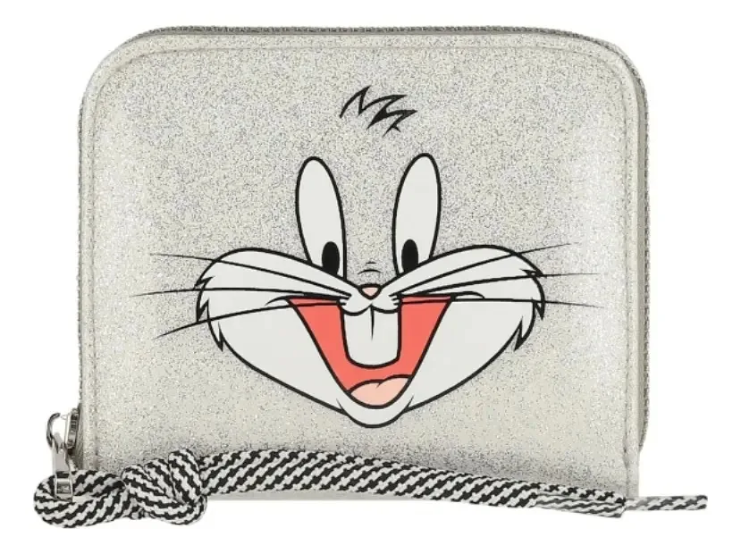Carteira feminina Bugs Bunny W Capsule Silver Hbaitor37cw com design gráfico de tecido
