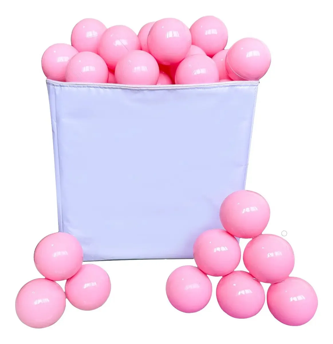 300 bolas de sinuca rosa pastel