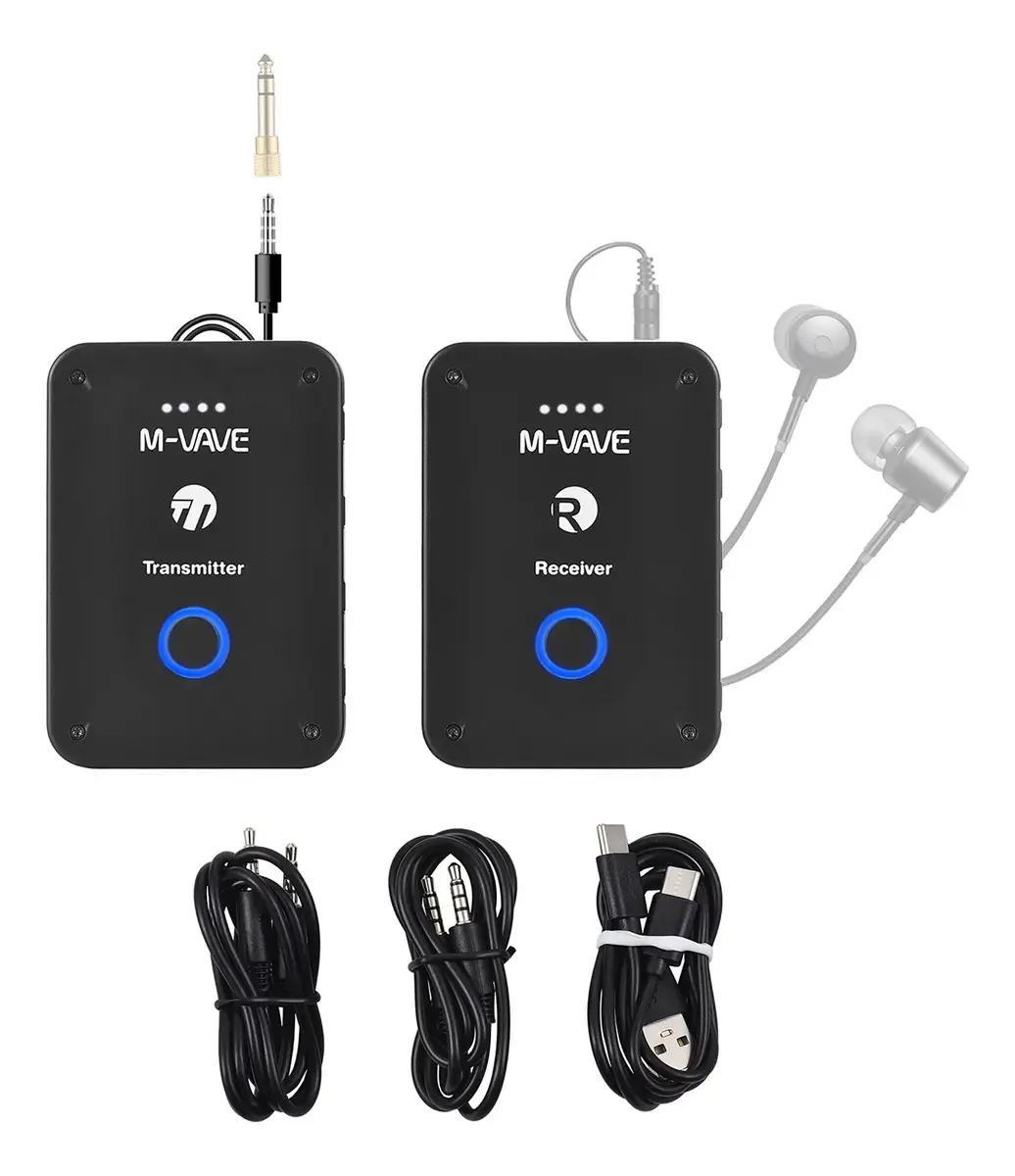 Monitor de streaming de fones de ouvido sem fio M-vave