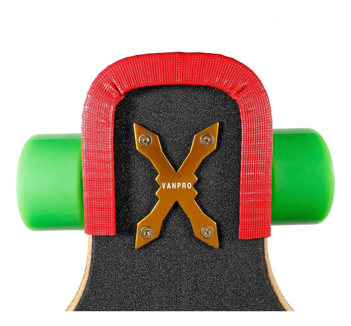 Protetor de skate Vanpro, excelente proteção de bordas, longboard, protetor reforçado de nariz e cauda, capa durável de borracha absorvente de choque, tira de borracha (pacote com 2)