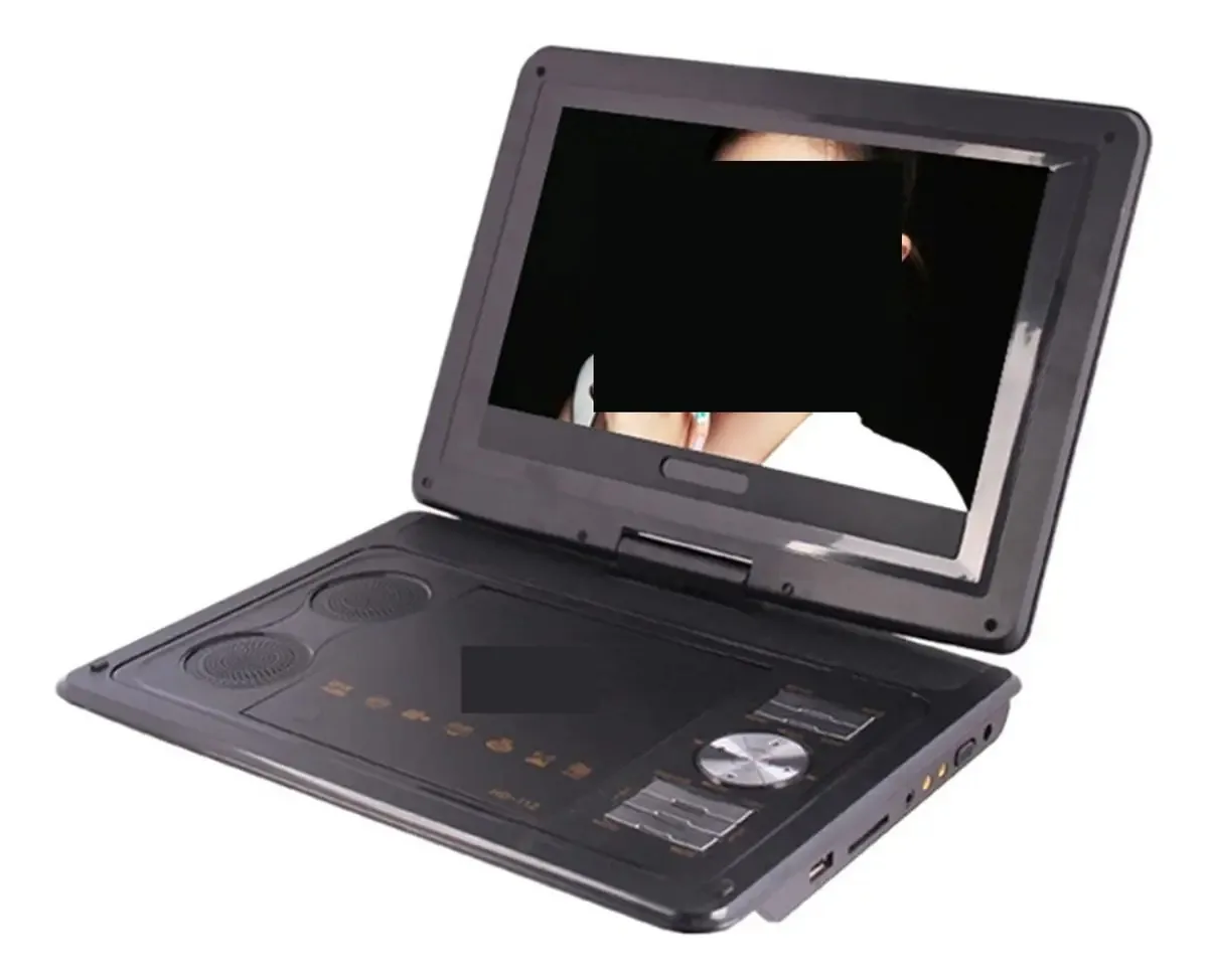 Sweper Leitor De Cartões De Máquina De Vídeo Evd/dvd Portátil Multimídia Digital Portas Usb Tv Analógica/jogo/tela Lcd Giratória De 270 Graus