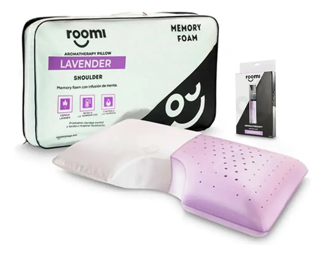 Almofada de ombro Roomi Lavender + Almofada de aromaterapia Mist Lavender