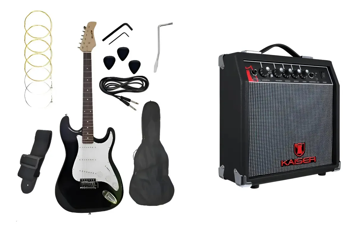 Amplificador e acessórios para guitarra elétrica Kaiser 3901 Black