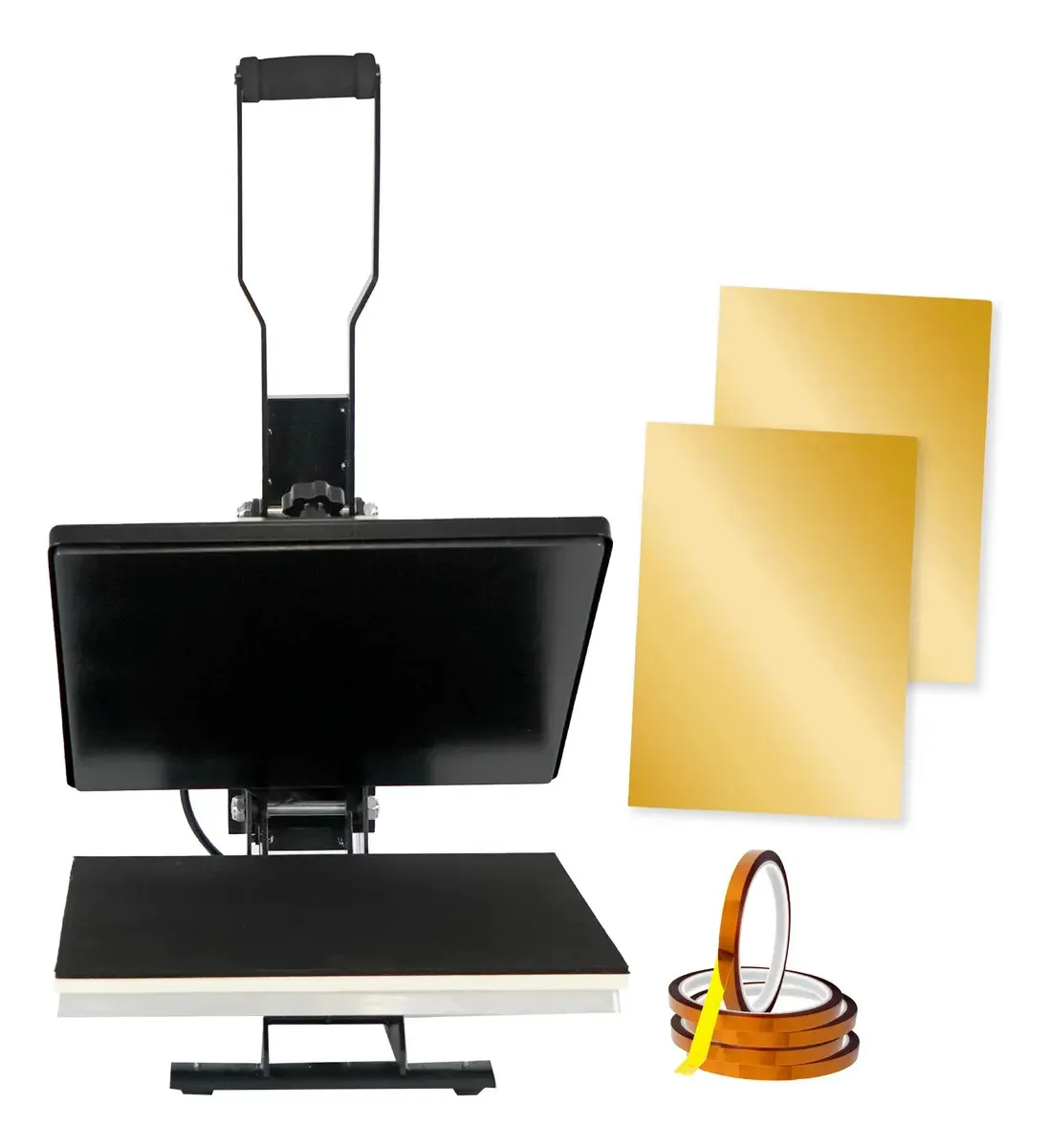 Prensa Térmica de Sublimação 38x38 Fitas Térmicas Placas