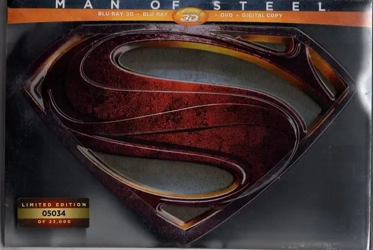 Man Of Steel Edição Limitada de Colecionador Bluray 3d