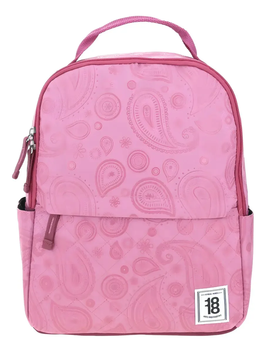 Mochila média rosa Amib 1818 para mulheres