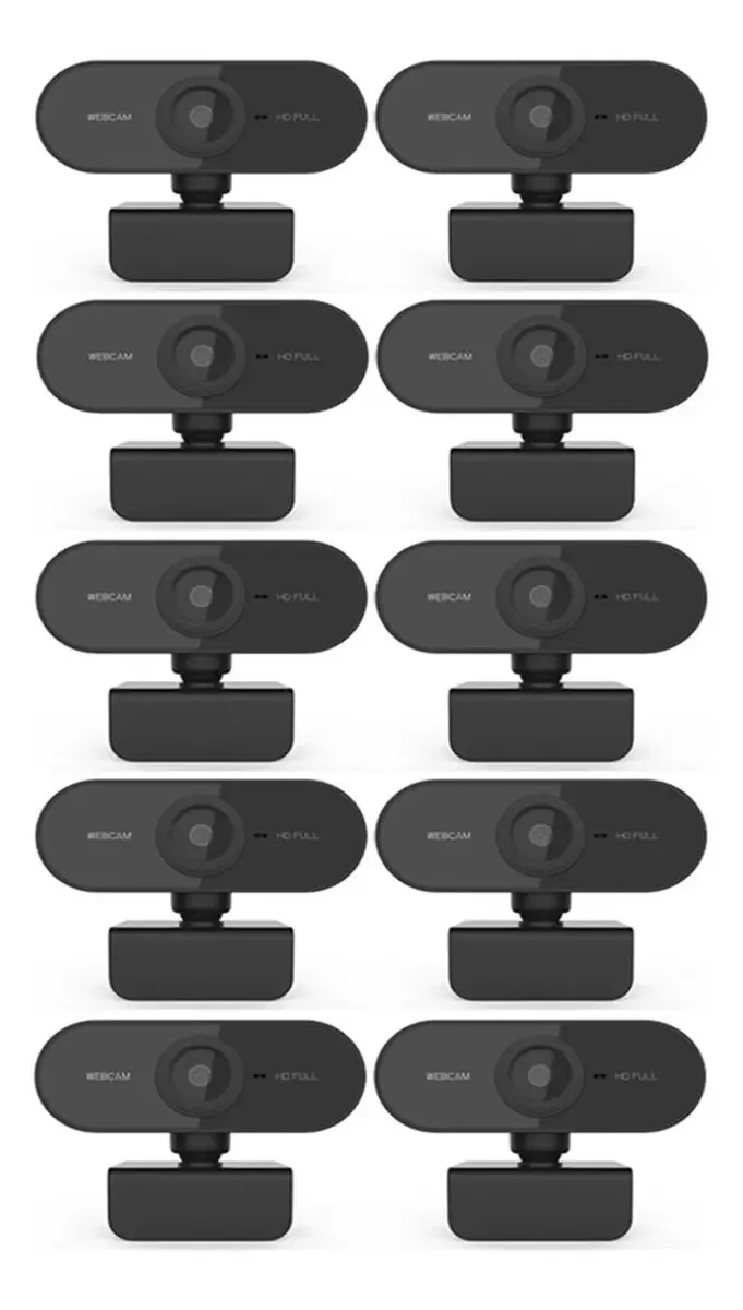 Webcam Poemysir Webcam 1080p HD com microfone Câmera Web USB para PC Laptop Minicâmera de transmissão ao vivo para conferências, transmissão ao vivo, gravação