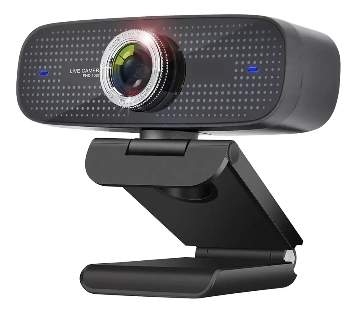 Webcam Poemysir Hd 1080p 30fps Webcam de streaming USB com microfone para computador, reunião, webcam para conferências, transmissão ao vivo, gravação