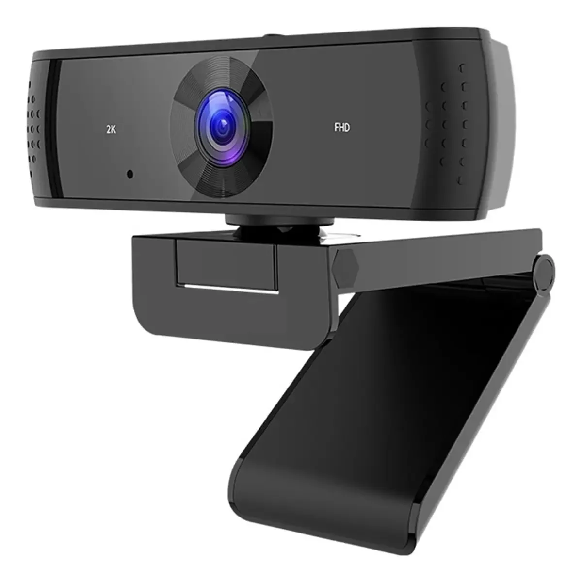 Webcam Poemysir 2k Fhd Autofocus Webcam de computador Webcam USB de 30 fps com microfone e capa de privacidade para conferência, transmissão ao vivo e gravação