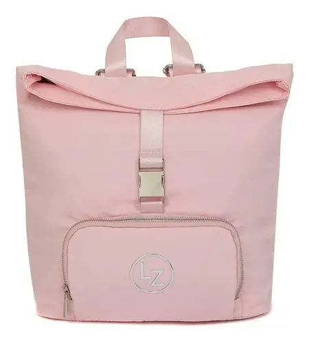 Mochila Lucentzza Asas Webbing para mulheres cor rosa