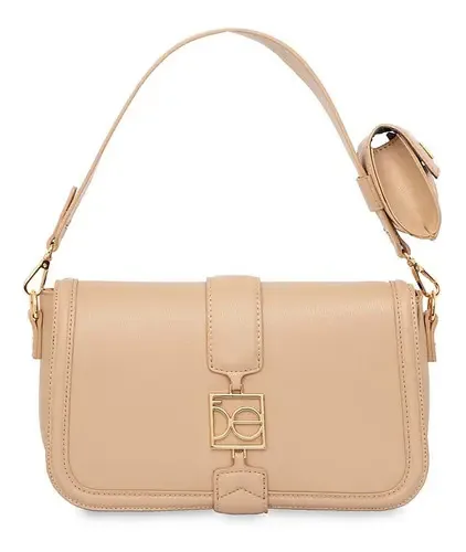 Bolsa Hobo Cloe para mulheres com ferragens e bolsa de metal
