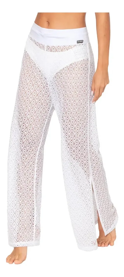 Calças Pareo femininas Fullsand - DAPPX06. Cor: Branco, Tamanho: Sm
