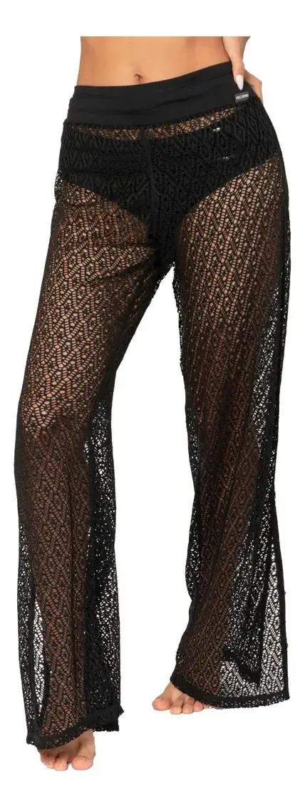 Calças Pareo femininas Fullsand - DAPPX06. Cor: Preto, tamanho: Sm