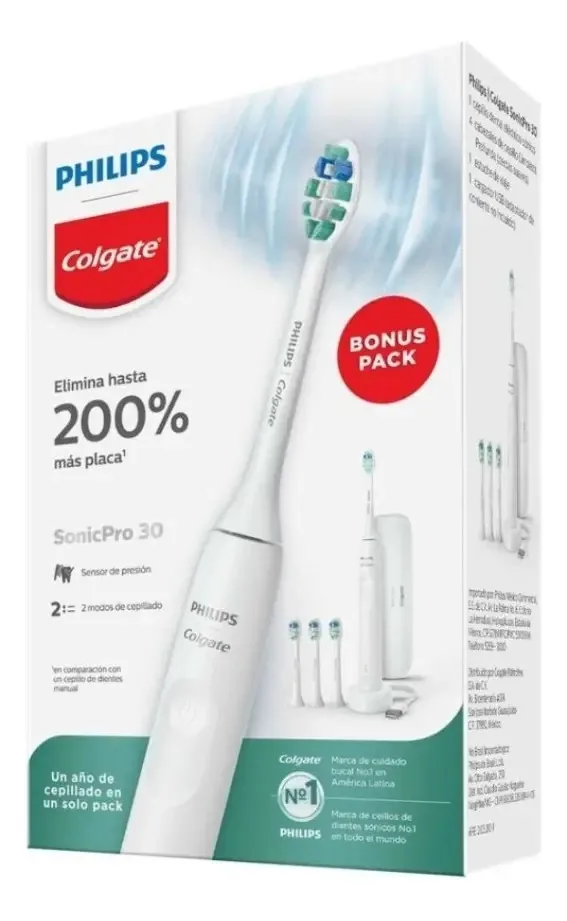 Escova de dentes elétrica Philips Colgate Sonicpro 30