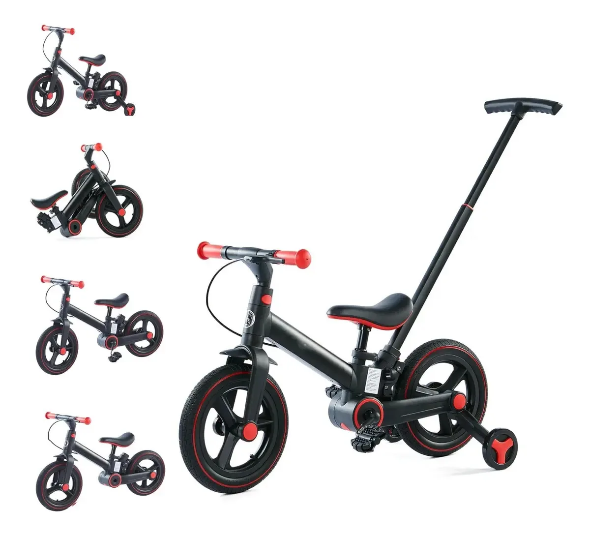 Bicicleta de equilíbrio infantil ajustável, bicicletas 6 em 1