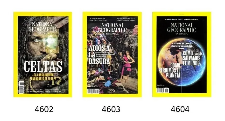 Pacote de 21 revistas da National Geographic