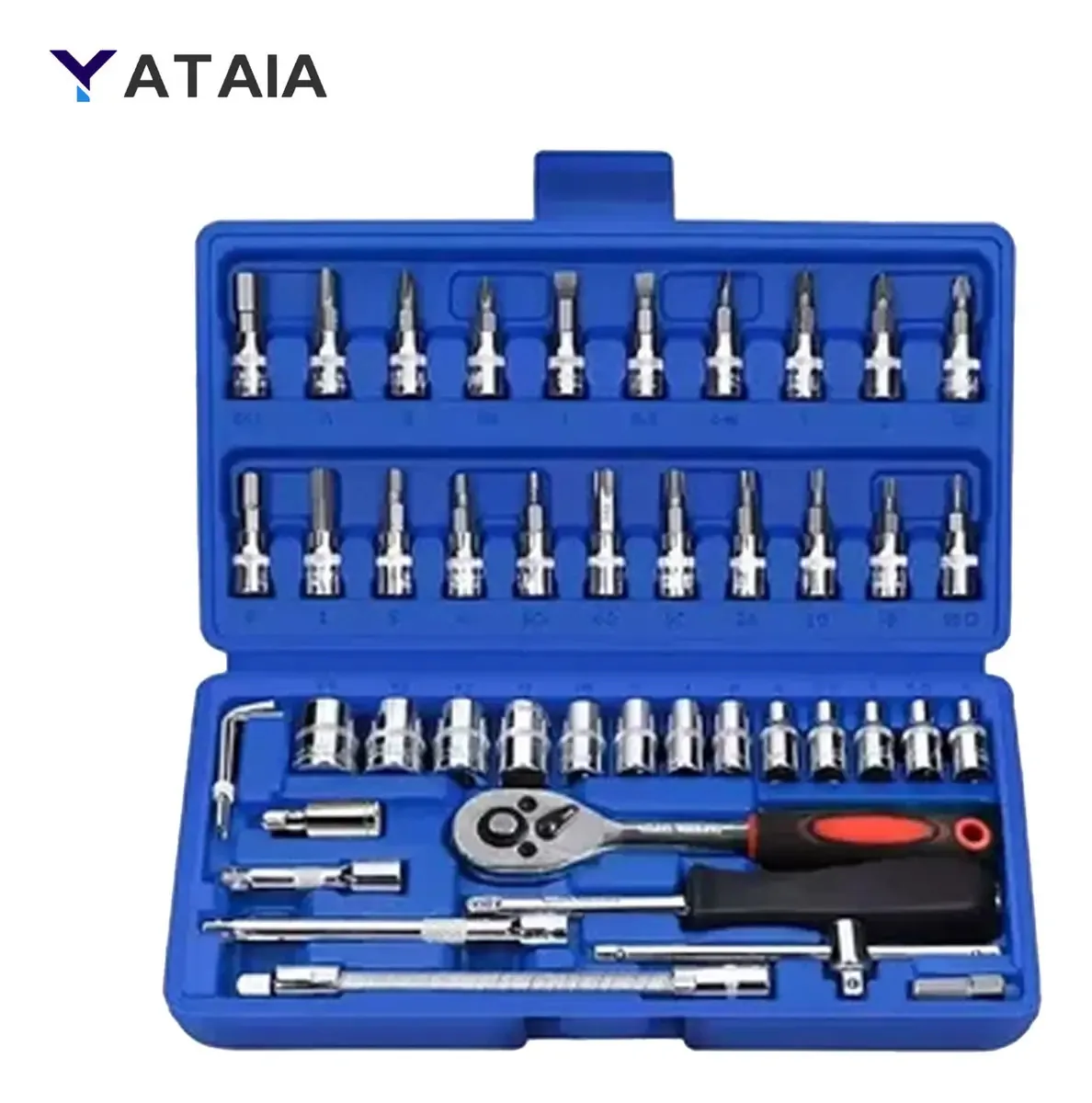 Conjunto de ferramentas mecânicas Autocle Kit de dados 46 unidades Conjunto de ferramentas mecânicas Yataia Kit de dados Autocle 46 peças