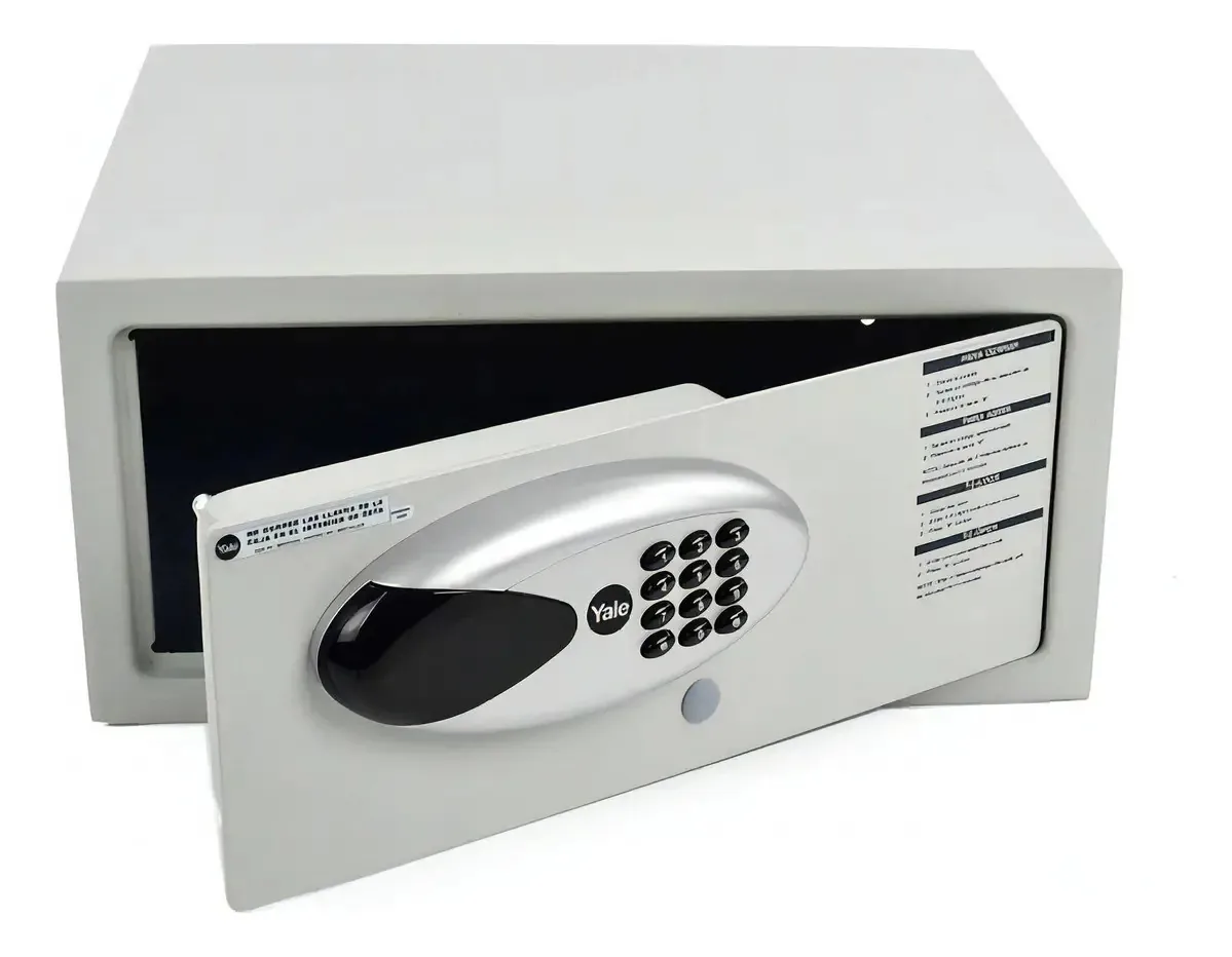 Cofre Yale Digital Hotelera cor bege
