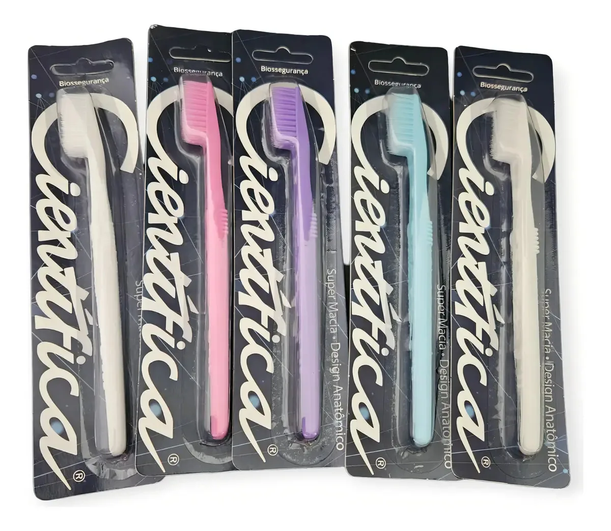 Escova De Dentes Cientifica - Kit Com 5 Unidades