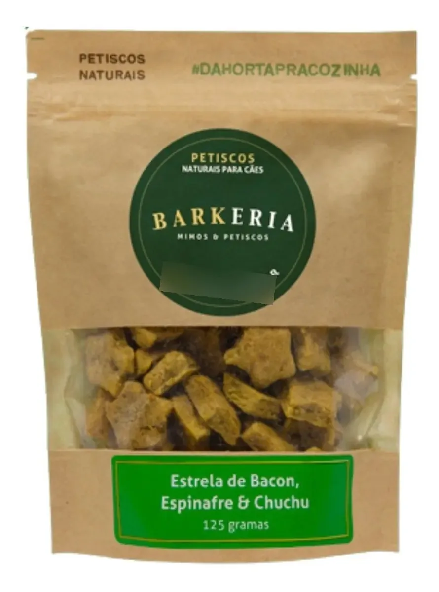 Barkeria Estrela De Bacon Espinafre E Chuchu 125 Grs