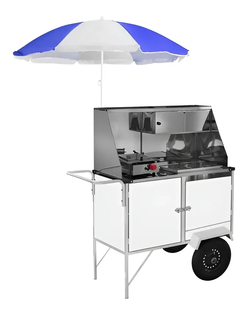 Carrinho 2 Em 1 Cefaz Hot Dog E Lanche Com Rodas Pneumáticas