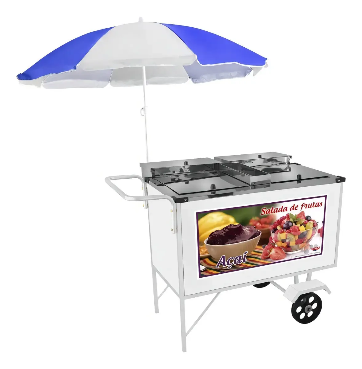 Carrinho 2 Em 1 Cefaz Salada De Frutas E Açai Luxo Bl17m/gs