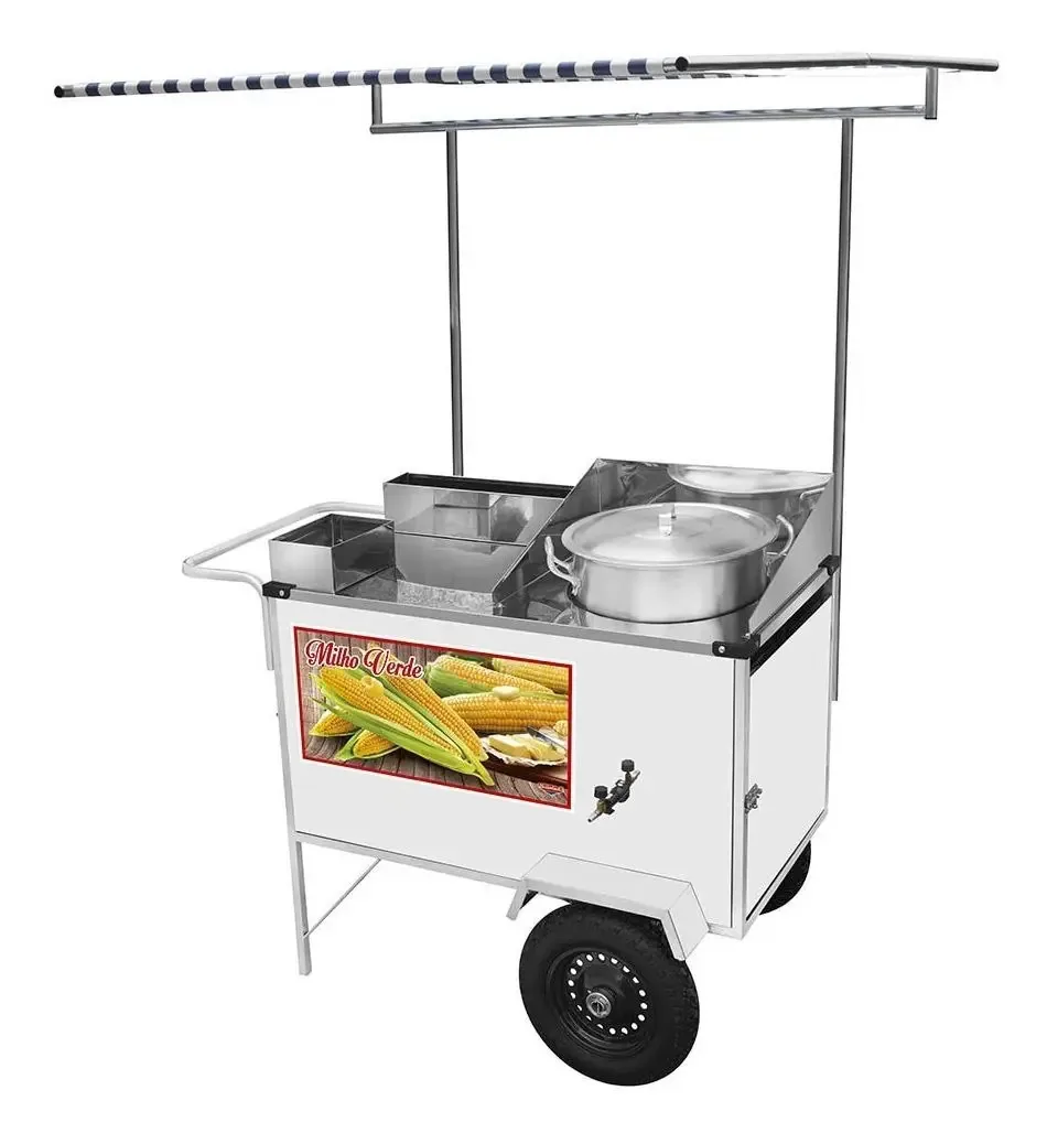 Carrinho De Milho Verde Cefaz Luxo Com Toldo Bl24p/t
