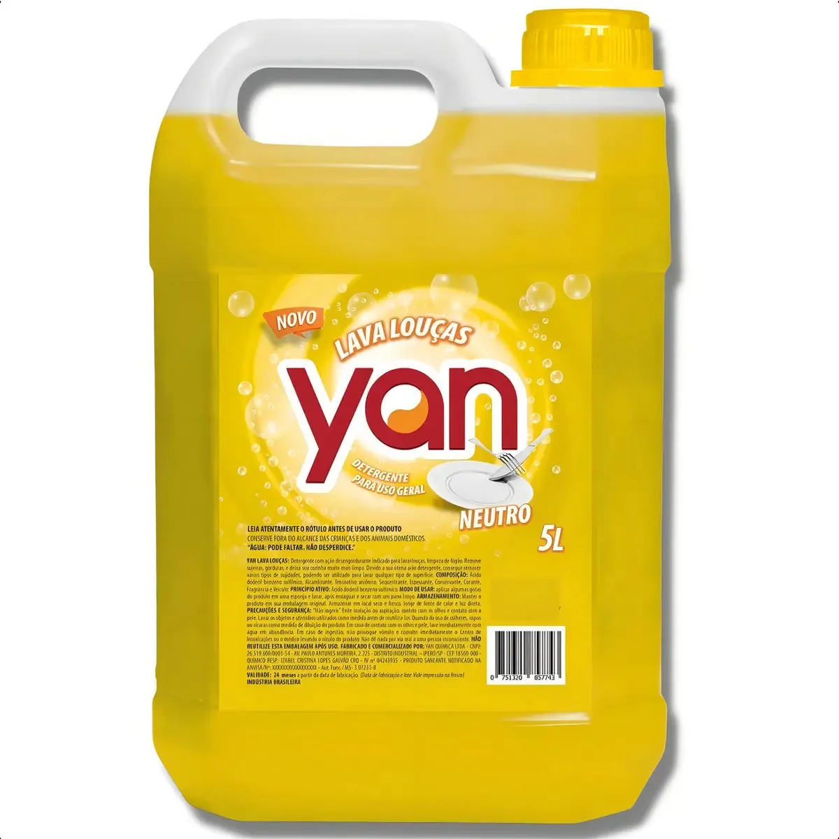 Detergente Liquido Neutro Lava Louças Galão 5 Litros