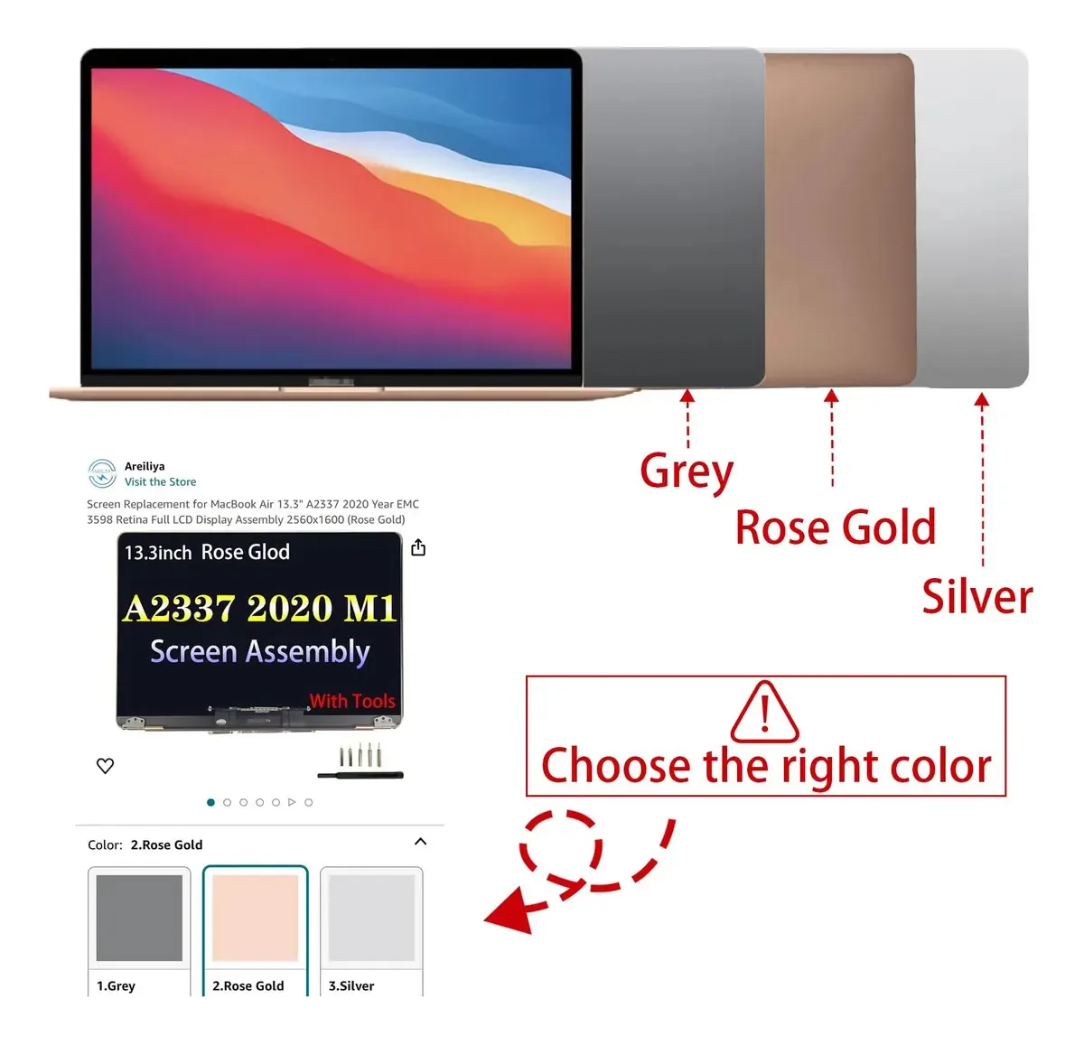 Display LCD Areiliya A2337 2020 M1