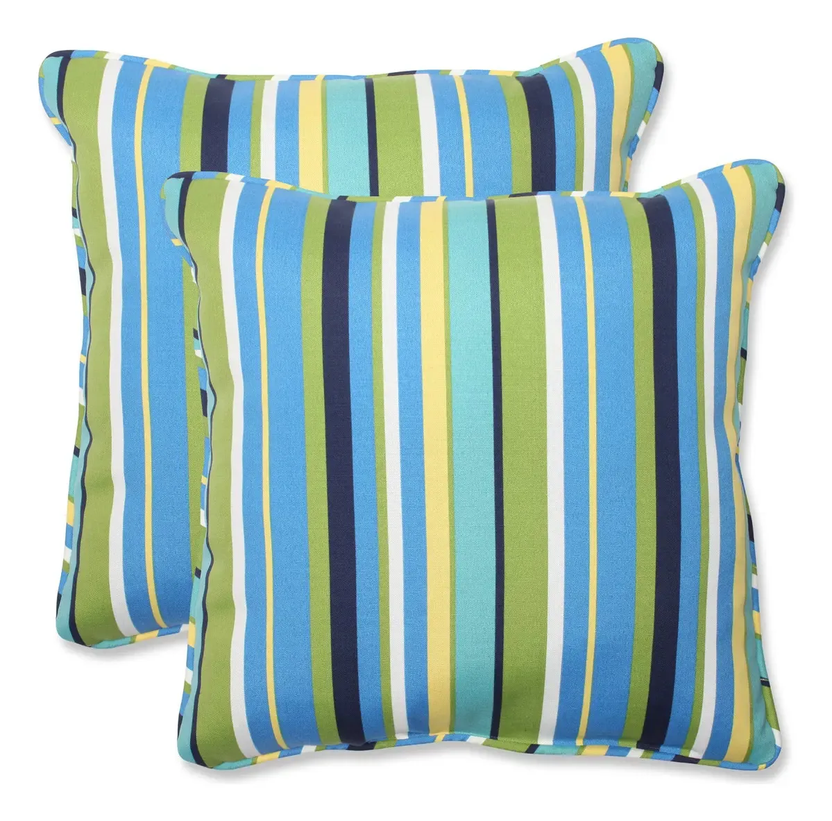 Almofadas ao ar livre Pillow Perfect Topanga Stripe Lagoon