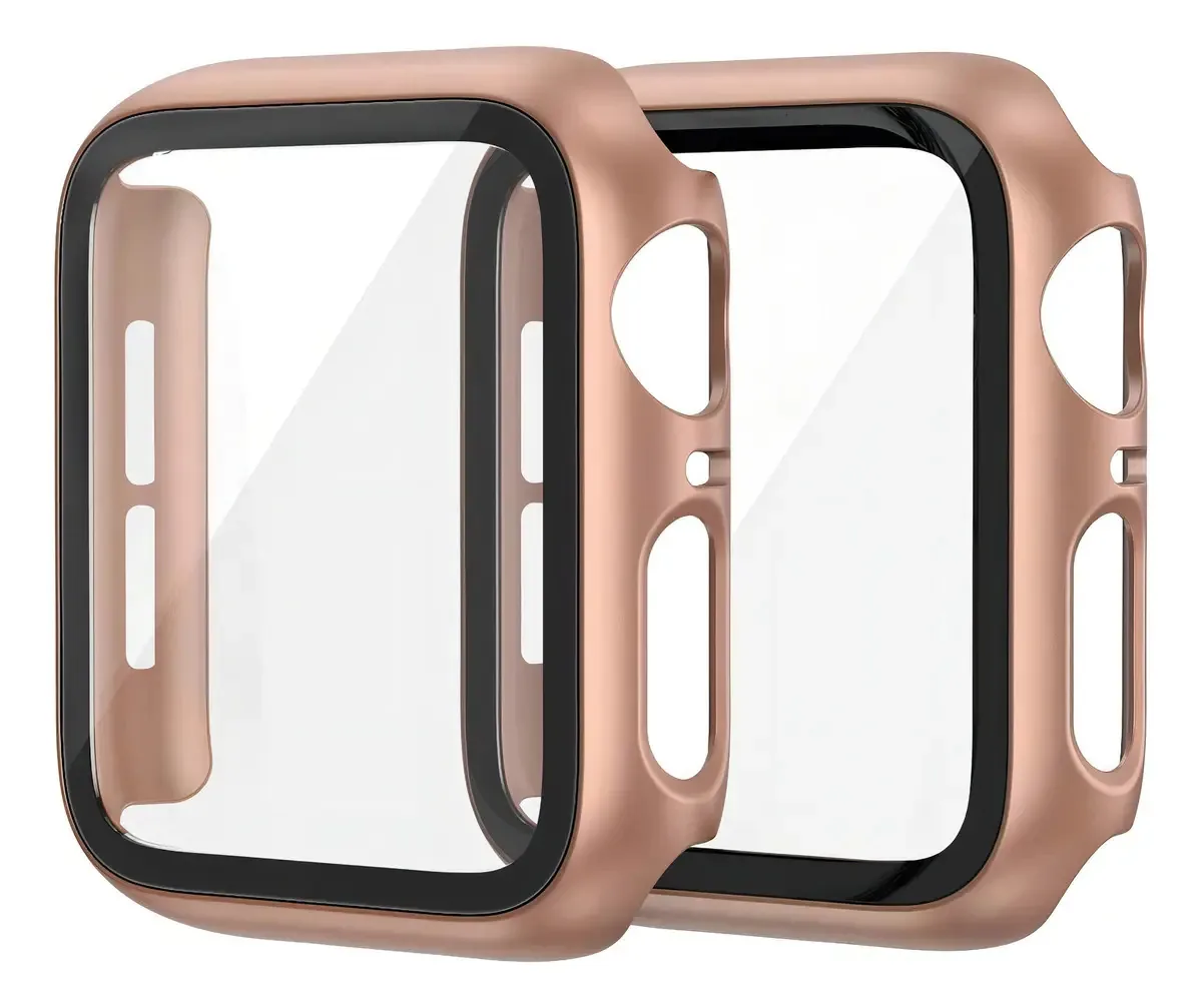2 protetores para Apple Watch 6/5/4 40 mm em ouro rosa