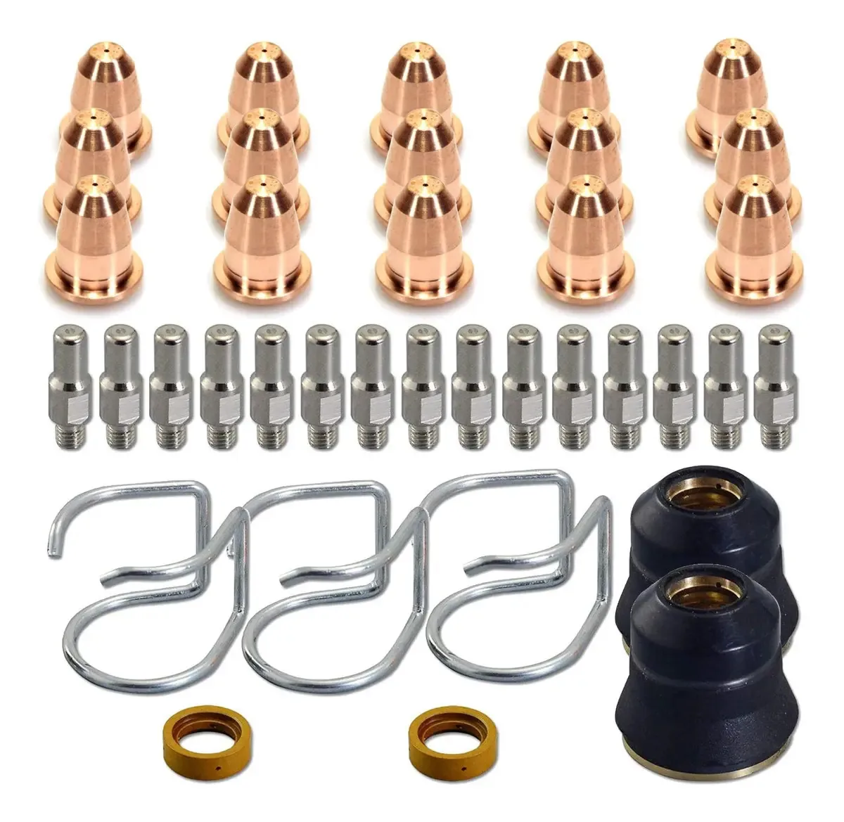 Kit de acessórios para tochas de plasma 37 unidades consumíveis S45
