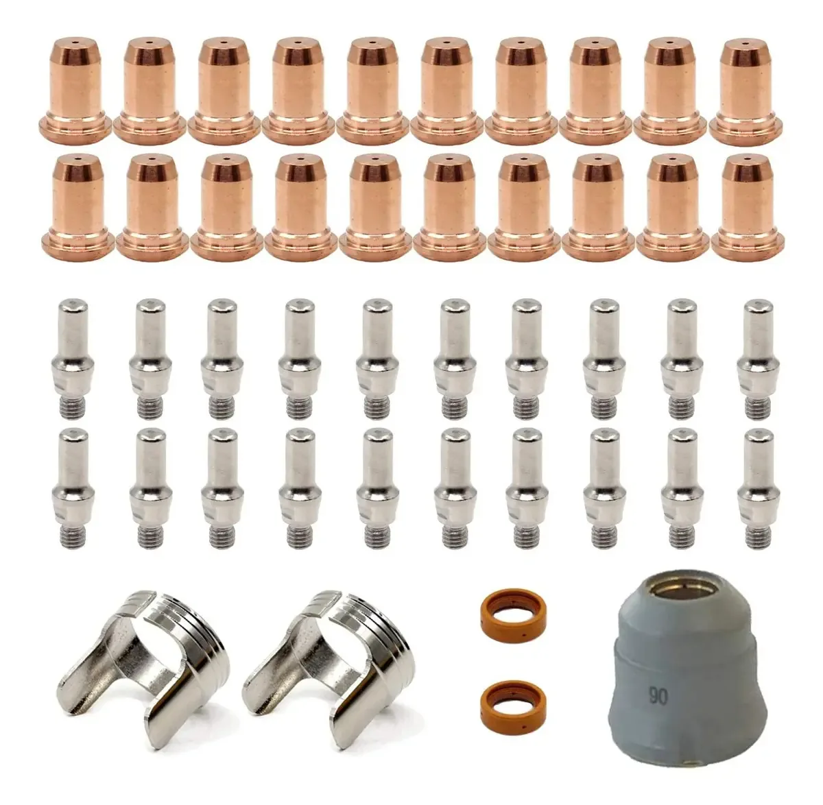 Kit Consumíveis de Corte a Plasma AWLOLWA para PT60-20, 45 Peças