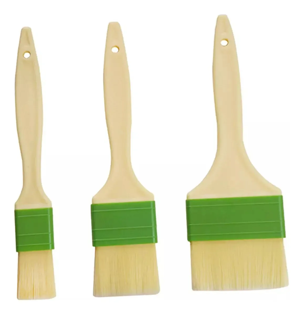 3 peças de pincéis de cozimento a óleo, pincel de espalhamento