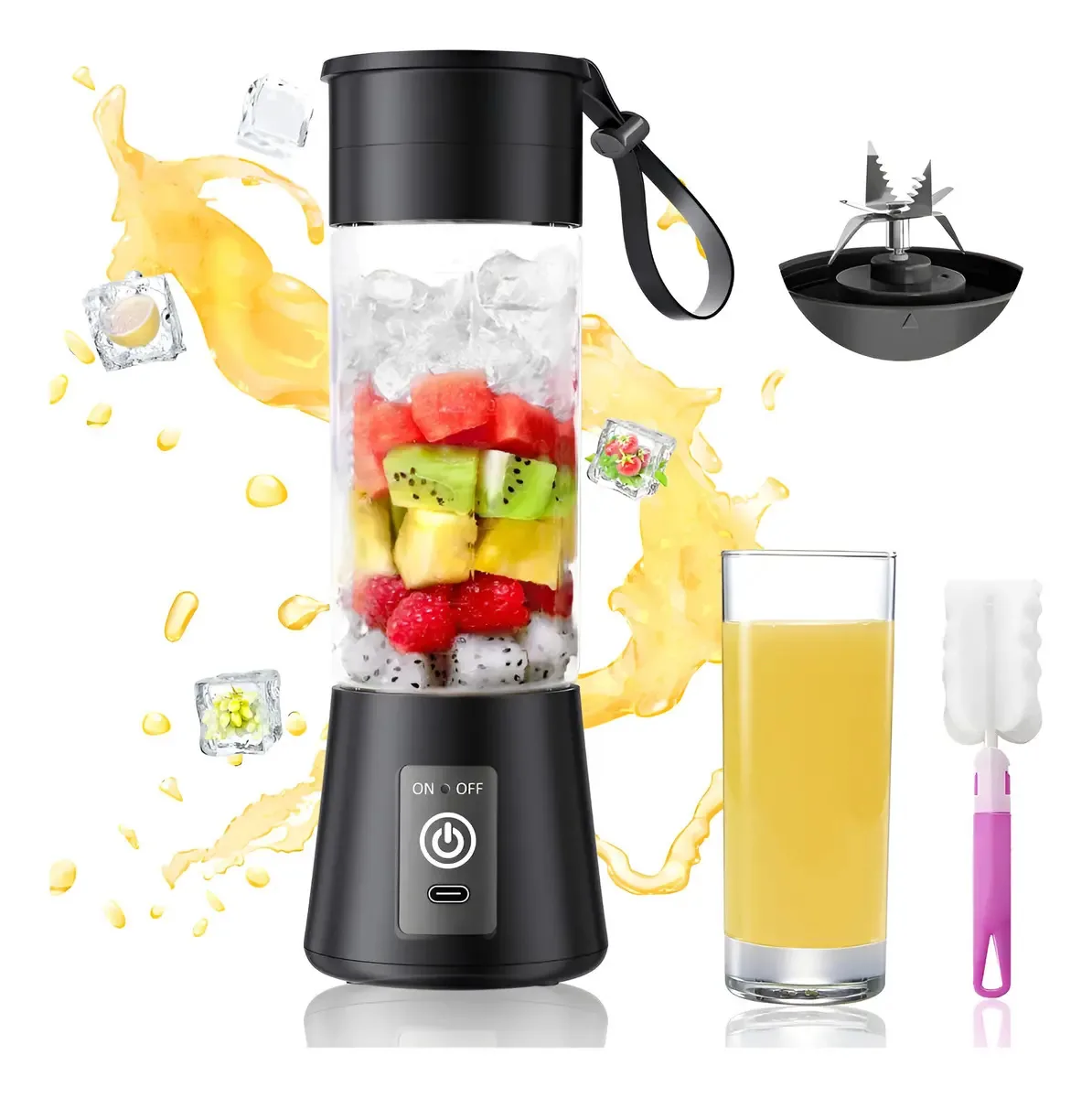 Liquidificador portátil para batidos e smoothies - Mini Blender