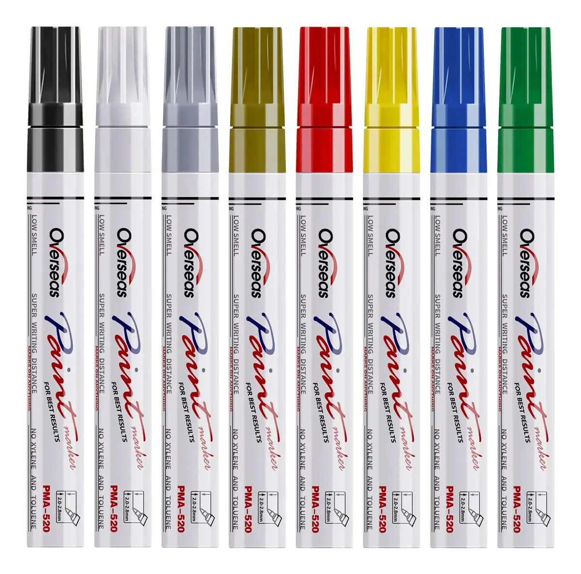 Marcadores Marcadores de pintura Tinta à base de óleo 8 pontas