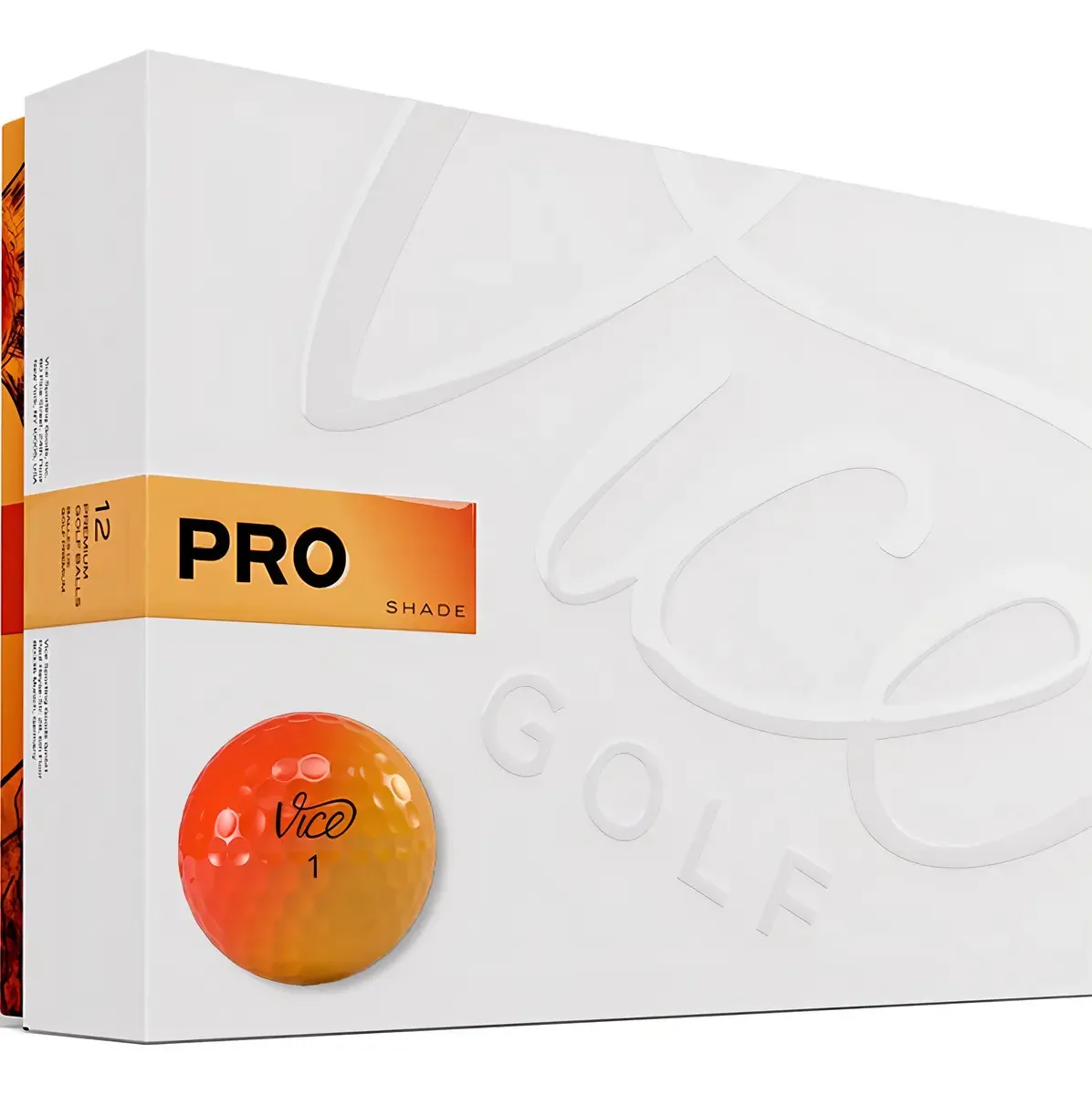 Bolas de golfe Vice Pro (tom vermelho e laranja)