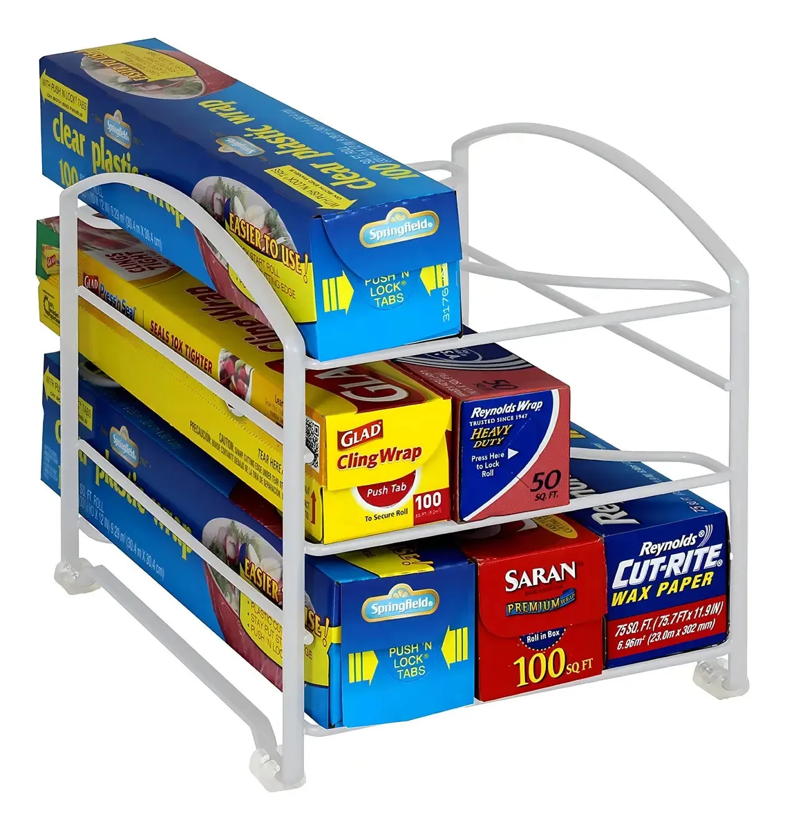 Rack organizador Decobro para embalagens de cozinha