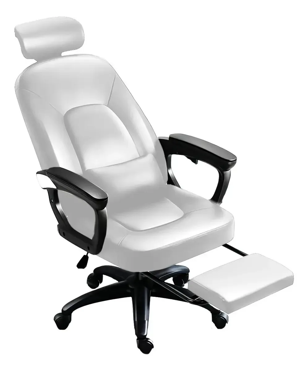 Cadeiras de massagem executivas reclináveis Office Gamer Usb Swivel brancas