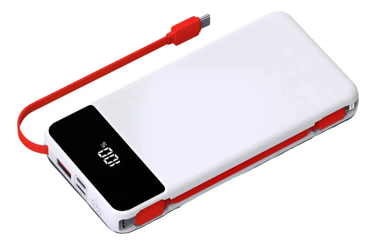 Carregador Portátil 10000mah Power Bank Carga Rápida 22.5w Cor Branco
