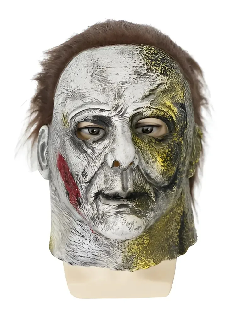 Máscaras Faciais Queimadas De Michael Myers Para Adulto Cor Branco