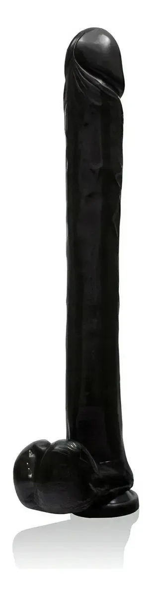 Vibrador Exxxtreme Dong 16 com sucção - preto