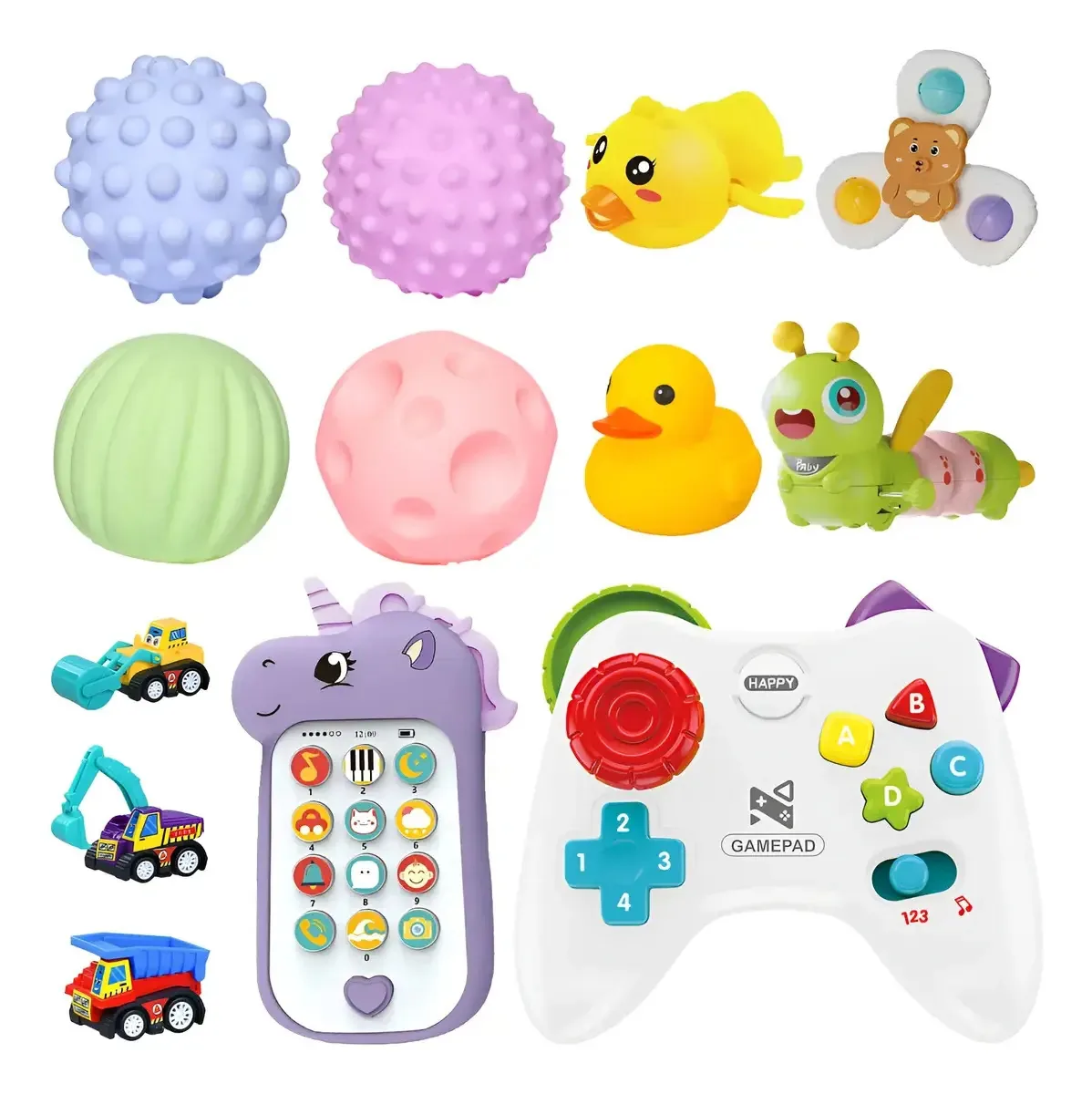 Brinquedos de estimulação precoce para bebês, 13 peças, brinquedos educativos para crianças, estimulação precoce, jogos educativos
